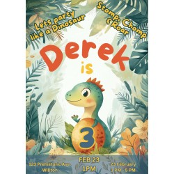 Narozeninové přání Dinosaurus